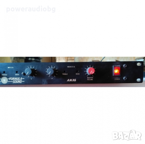 Продавам висококачествен 6 канален раков миксер Formula Sound AMX6 - six channel sound mixer A 19" 1, снимка 4 - Ресийвъри, усилватели, смесителни пултове - 36081506