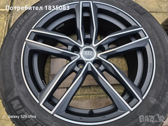 Лети джанти 19ки 5х112 O.Z.Racing Audi + зимни гуми 235/55/19 Michelin, снимка 4 - Гуми и джанти - 53757397