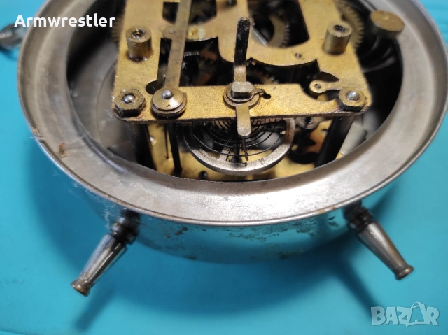 Голям Немски Механичен Часовник Будилник , снимка 6 - Антикварни и старинни предмети - 51863670