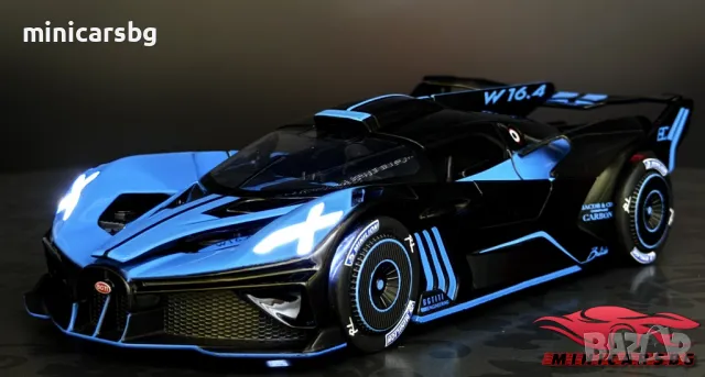 Метални колички: Bugatti Bolide Carbon Jacob & Co (Бугати Болид)