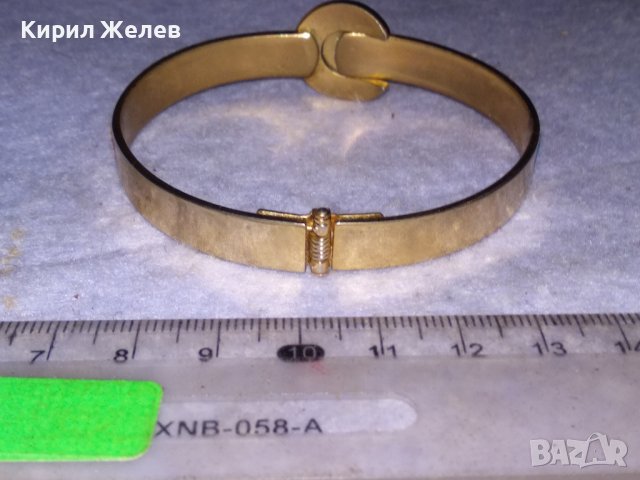 ПРЕКРАСНА ПОЗЛАТЕНА ФЕШЪН АРТ МЕДНА ГРИВНА с ИСКРЯЩИ ФАСЕТИРАНИ ЦИРКОНИ 26556, снимка 7 - Гривни - 41281166