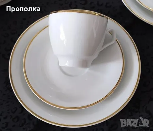 Ефирен, снежен сервиз за кафе/чай прозиращ "Vohenstrauss'' Johann Seltmann , снимка 16 - Сервизи - 49032224