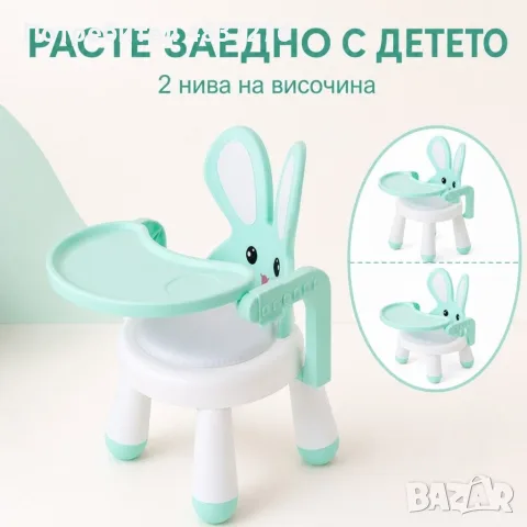 Продавам детско столче с маса за храна и игра, снимка 2 - Мебели за детската стая - 55961324