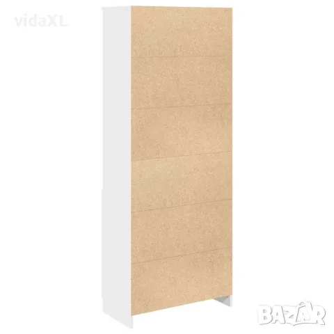 vidaXL Висок шкаф, бял, 70x35x180 см, инженерно дърво, снимка 8 - Бюфети - 56147037