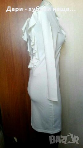 Разкошна бяла рокля 🍀❤XS,S,M❤🍀арт.4056, снимка 3 - Рокли - 35864242