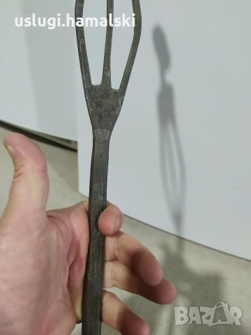 Стара африканска бронзова статуетка, снимка 4 - Антикварни и старинни предмети - 52772042