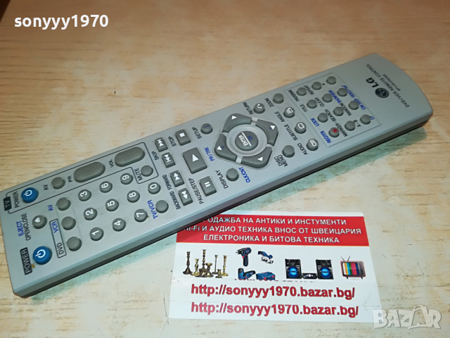 LG 6711R1P072A DVD/VIDEO REMOTE-ВНОС SWISS 1004221805