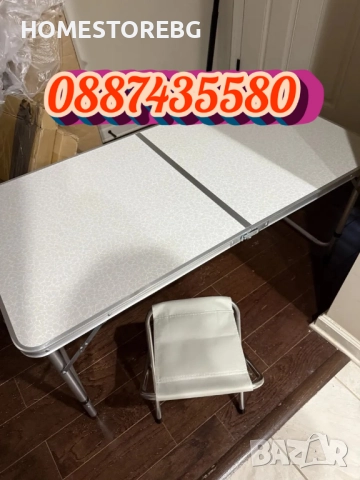 🪑🛠️ Комплект Сгъваема Маса и Столове Malatec 7893 – удобство и практичност навсякъде! , снимка 2 - Маси - 51471572