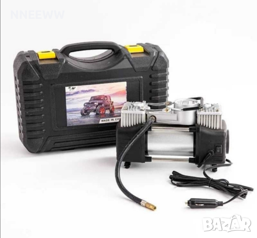 Двуцилиндров Компресор 12V, за гуми в Куфар с инструменти 