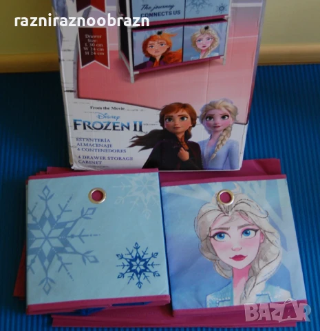 Детски шкаф с четири чекмеджета Disney Frozen II, снимка 3 - Мебели за детската стая - 50966964