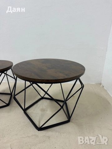 Комплект от 2 масички за кафе VASAGLE, снимка 5 - Маси - 52582072