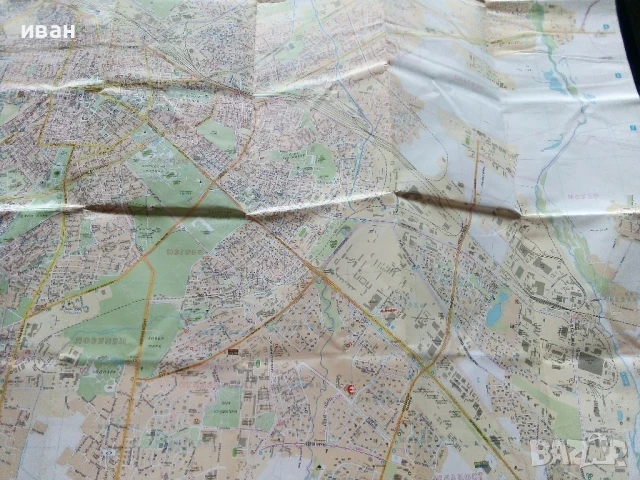 Карта на София - 1:19 000 - 2007г., снимка 3 - Енциклопедии, справочници - 50683669