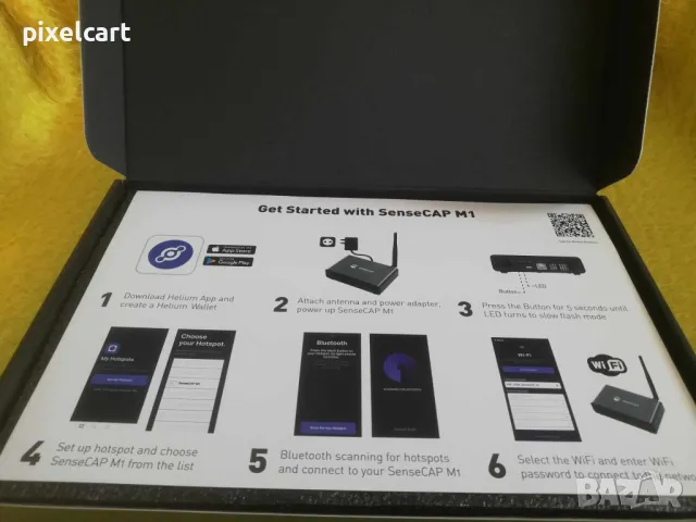 Helium Miner SenseCAP M1 LoRaWAN Indoor Gateway, снимка 2 - Друга електроника - 50022649