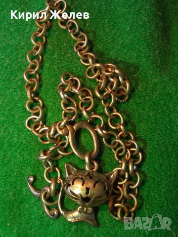 ПОСРЕБРЕНО КОТЕНЦЕ АЖУРЕН ВИНТИДЖ РЕТРО - АРТ ФИГУРАЛЕН МЕДАЛЬОН ПЕНДАНТ с ВЕРИЖКА 19125, снимка 10 - Колиета, медальони, синджири - 35262080