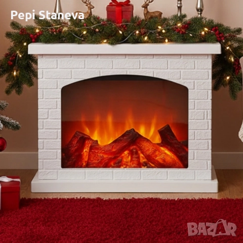 Декоративна LED камина с изкуствен пламък и звук – уют без риск и без отопление