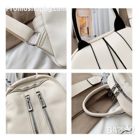 Дамска раница Cassidy 2 в 1 -  Kафявa, снимка 4 - Раници - 36082489