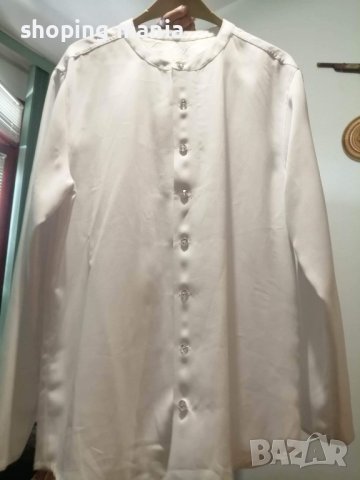 Луксозна Бяла дамска риза, снимка 2 - Ризи - 40391702