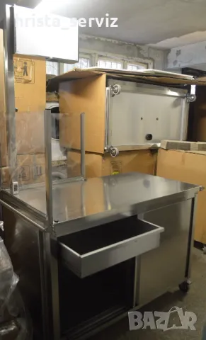 Кетърингова маса с мобилна мивка, снимка 5 - Обзавеждане за заведение - 47927648