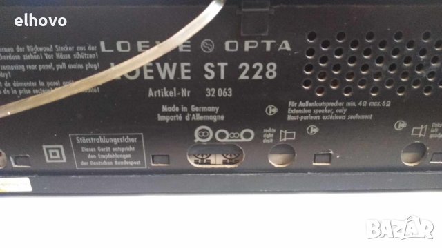 Радио Loewe Opta ST 228, снимка 6 - Радиокасетофони, транзистори - 41996760