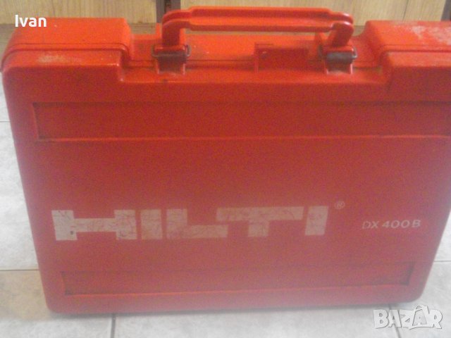 HILTI DX400B-Пистолет За Директен Бърз Монтаж В Бетон и Метални Конструкции-С Пирон Чрез Заряд Капса, снимка 15 - Други инструменти - 42624688