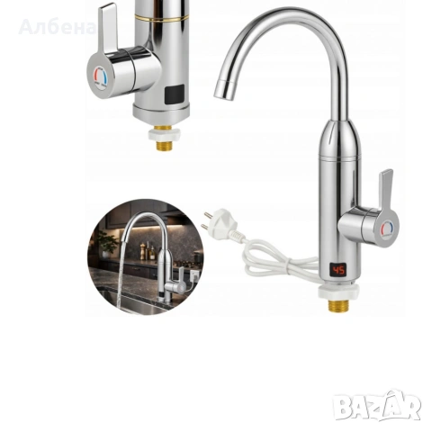 Електрически смесител с моментално загряване и LCD дисплей – топла вода за секунди!, снимка 4 - Блендери - 53869918