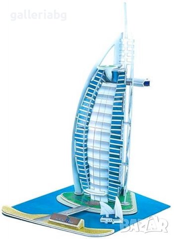 3D пъзел: The Burj Al Arab - „Бурдж ал Араб“ (3Д пъзели), снимка 1 - Игри и пъзели - 39318949