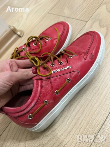 Мъжки обувки Dsquared червени 42 номер , снимка 8 - Маратонки - 52398186