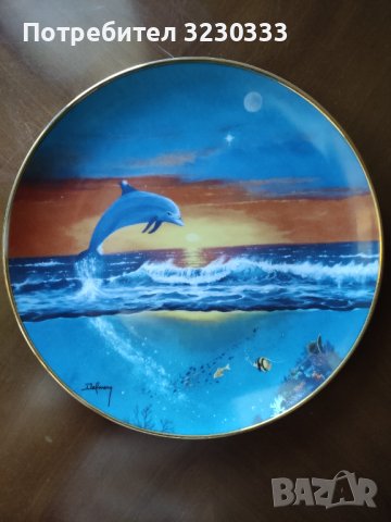 Порцеланова  чиния за стена, снимка 4 - Колекции - 41846115