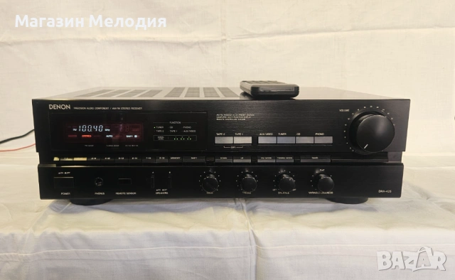 Стерео ресивър Denon DRA-425 – Отлично състояние + Оригинално дистанционно, снимка 2 - Ресийвъри, усилватели, смесителни пултове - 50201586