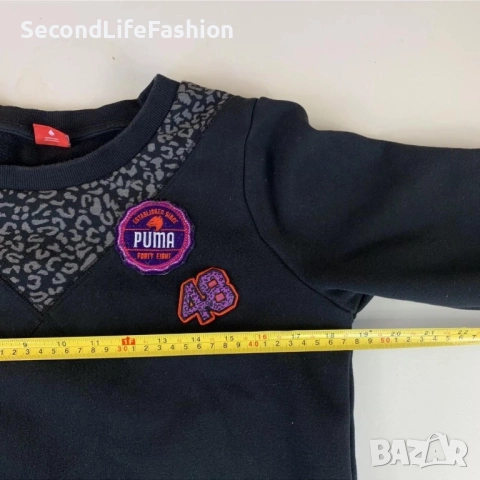 Дамски суитшърт Puma Since 48, размер S, черен, снимка 3 - Суичъри - 52505534