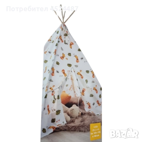 Детска типи палатка от плат за игра, почивка или четене, снимка 5 - Други - 52685442