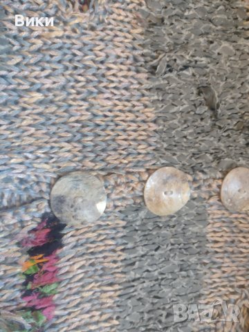 Ръчно плетена спорно елегантна лятна блуза с големи копчета, снимка 8 - Блузи с дълъг ръкав и пуловери - 41402568