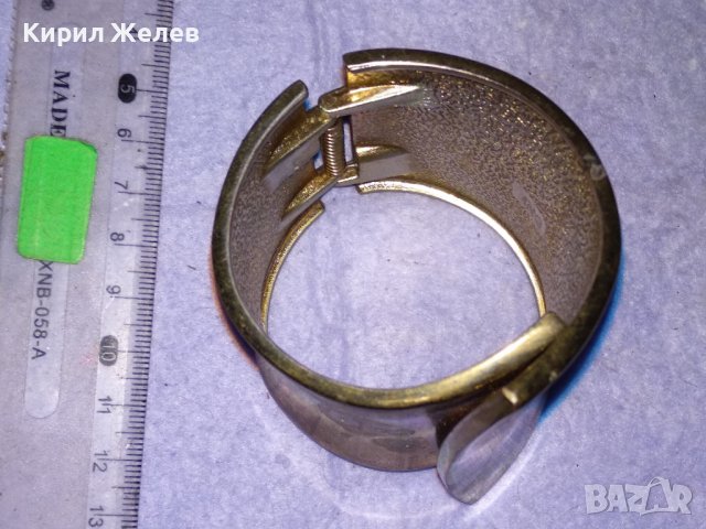 СТАРА ПОЗЛАТЕНА МАРКОВА MNG МОДНА МЕДНА АРТ ГРИВНА 7278, снимка 11 - Гривни - 41269226