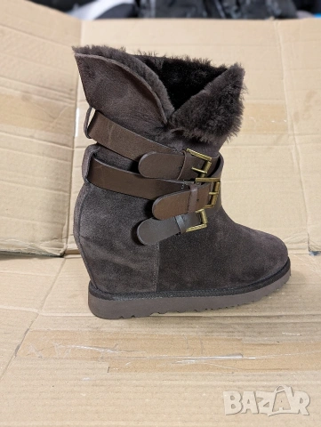 Ботуши / боти на платформа ASH Topo Suede Shearling Cuff Yes номер 37 ,5, снимка 14 - Дамски боти - 53329885
