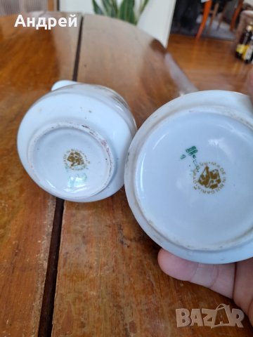 Стар порцеланов комплект,захарница,каничка, снимка 5 - Други ценни предмети - 40876367