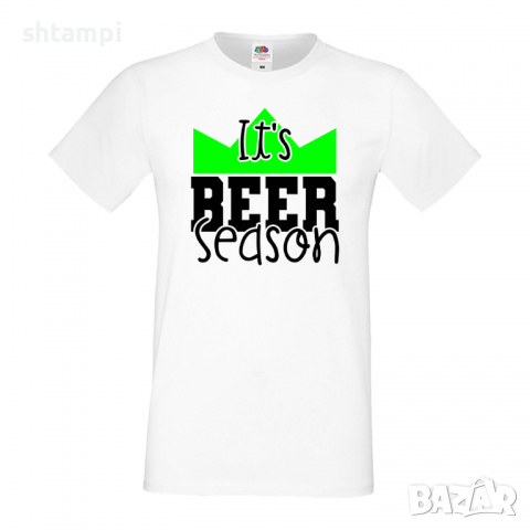 Мъжка тениска It's Beer Season 2,Бира,Бирфест,Beerfest,Подарък,Изненада,Рожден Ден, снимка 2 - Тениски - 36378343