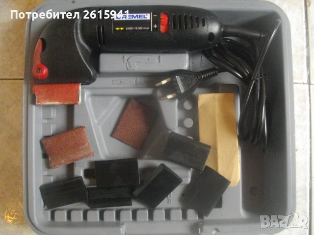 Шлифовъчен Ел. Дремел Made in USA DREMEL Нов Комплект 7 Приставки Старо Качество 1998 г.  За шкурене, снимка 2 - Други инструменти - 42097191