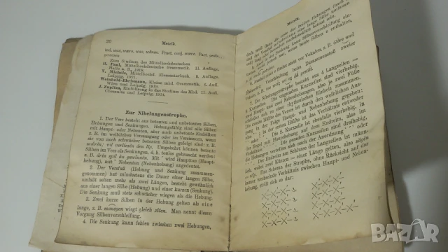 Старинна книга от 1925 г. Der Nibelunge Nôt - Sammlung Göschen - Prof. Dr. W. Golther, снимка 6 - Антикварни и старинни предмети - 51142313