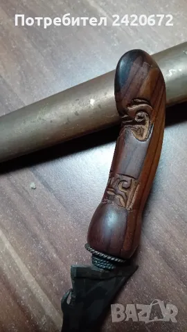 кама  Крис дамаска стомана, снимка 3 - Антикварни и старинни предмети - 49257088