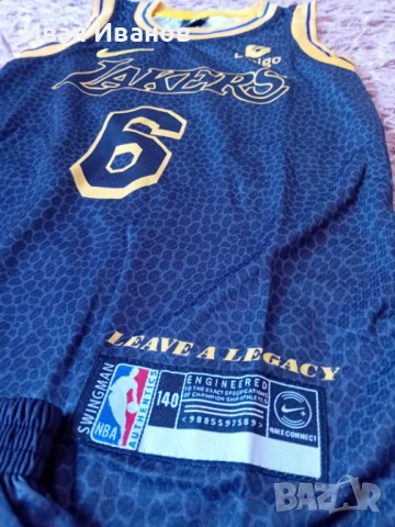 Чисто нов оригинален детски екип на Лос Анджелис Лейкърс-ЛеБрон Джеймс, снимка 7 - Детски тениски и потници - 50663179