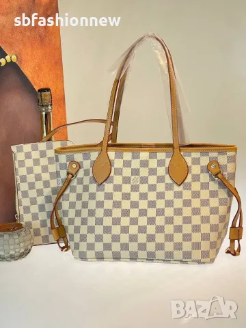 Louis Vuitton Neverfull medium size, снимка 10 - Чанти - 55759874