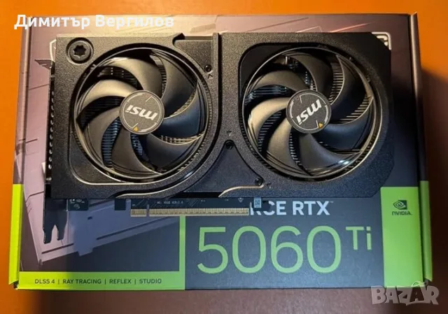 MSI GeForce RTX 5060 Ti 16GB Shadow 2X OC Plus, снимка 5 - Видеокарти - 56229821