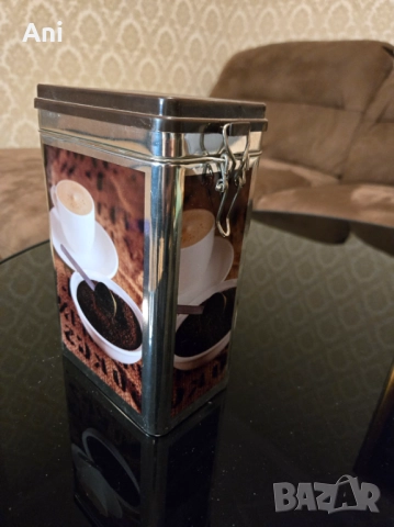 Метална кутия за кафе, снимка 2 - Кутии за храна - 52551147