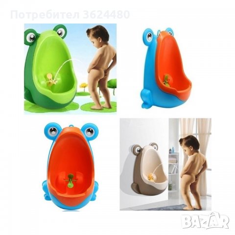  писоар за стена във формата на жабка
