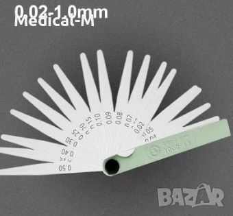 луфтомер (филер) – за измерване на хлабини и регулиране на клапаните 