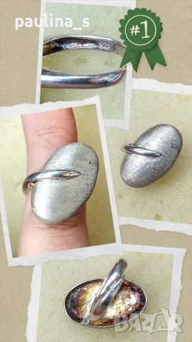 Три броя / Масивен сребърен пръстен дизайнерска изработка проба 925 , снимка 2 - Пръстени - 26293650