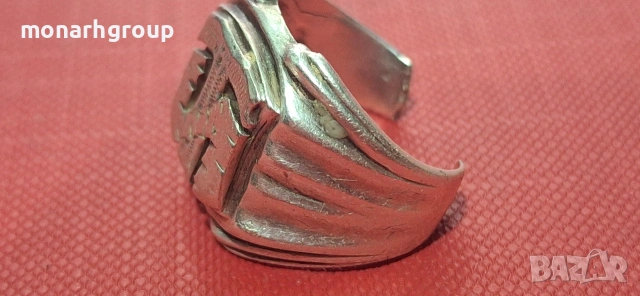 Сребърен пръстен /скъсан/, снимка 4 - Пръстени - 53515695