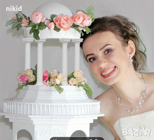 4 бр Гръцки елегантни колони подпори за етажи торта сватба и др пластмасови къси или дълги, снимка 9 - Други - 18464820