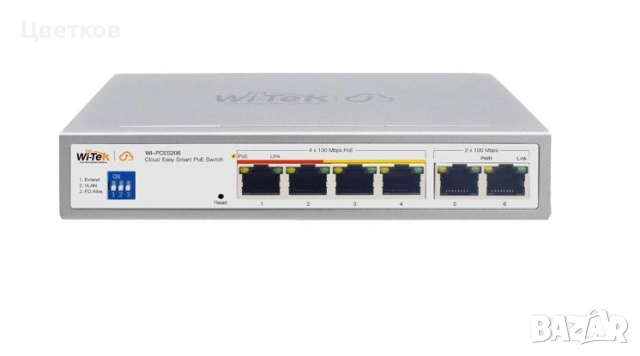 Управляем Smart PoE суич Wi-Tek WI-PCES206
