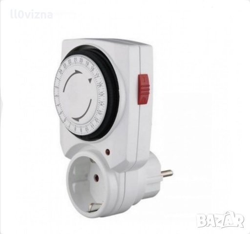 Механичен таймер 24h, снимка 2 - Ключове, контакти, щепсели - 35965381